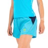 Kvinner kjører shorts Karpos Fast Evo W Shorts blå atoll